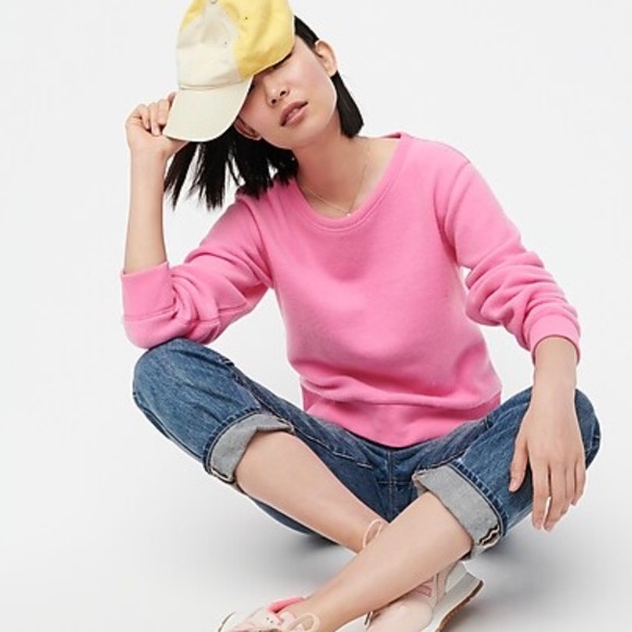 J.Crew Brushed Terry Pullover Sweatshirt NWT - Picture 3 of 4